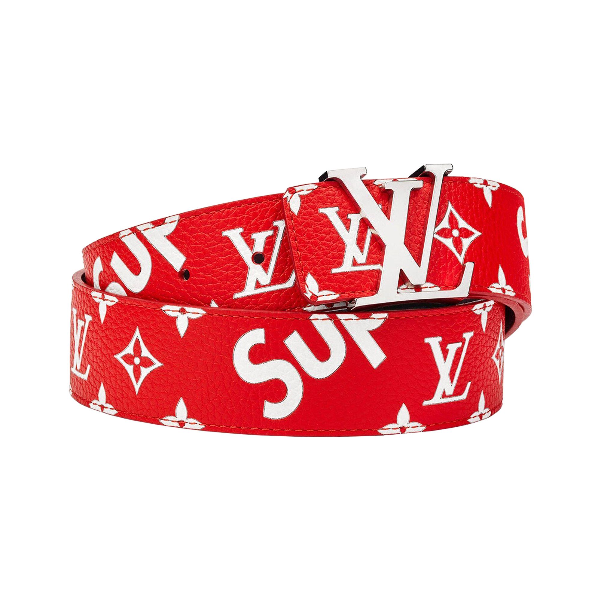 Buy Louis Vuitton x Supreme Initiales Belt Red 00049 1SS1709LVXSIB RED GOAT SA