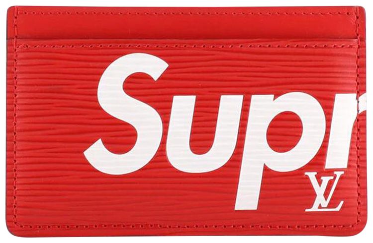Louis Vuitton x Supreme Porte Carte Simple Red