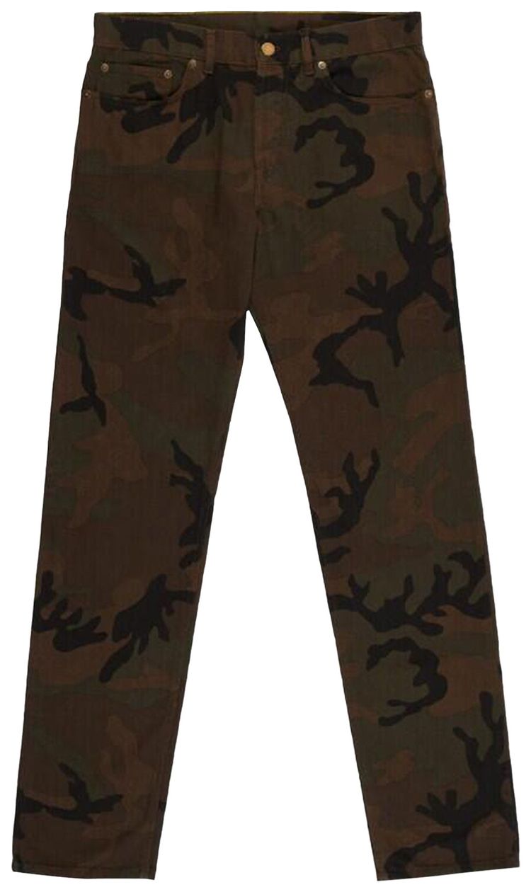 Louis Vuitton x Supreme Jacquard Denim 5 Pocket Jean Camo