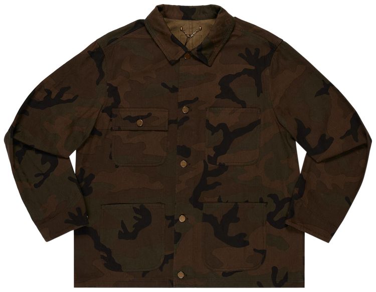 Louis Vuitton x Supreme Jacquard Denim Chore Coat Camo