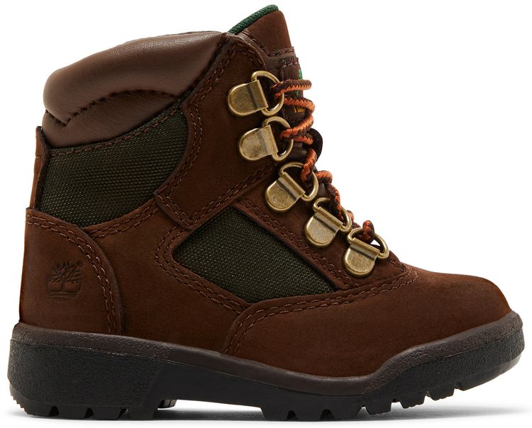 Timberland 6 Inch Field Boot Toddler Medium Brown Olive