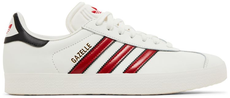Adidas Gazelle White Scarlet Black