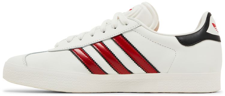 Adidas Gazelle White Scarlet Black