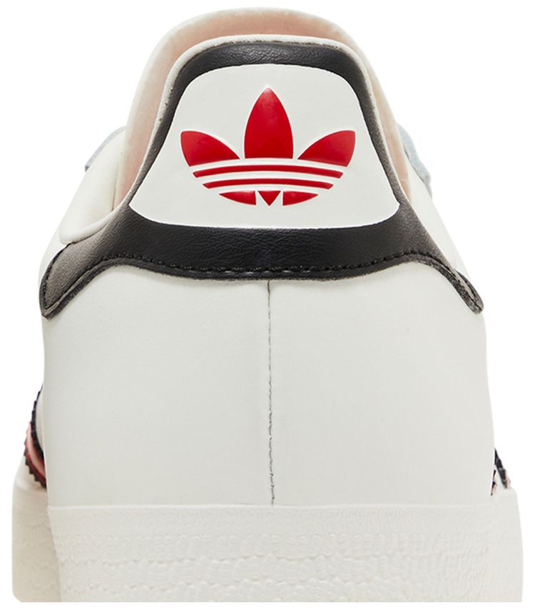Adidas Gazelle White Scarlet Black