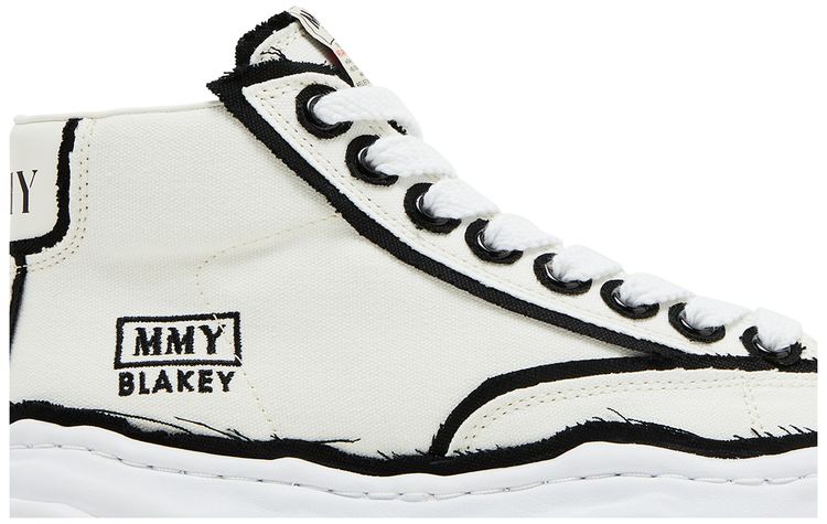 Maison Mihara Yasuhiro Blakey Overhanging Canvas High White