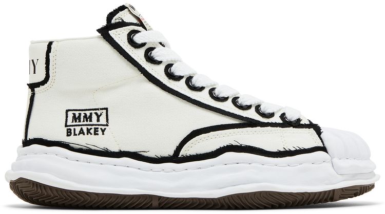 Maison Mihara Yasuhiro Blakey Overhanging Canvas High White