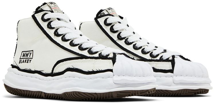 Maison Mihara Yasuhiro Blakey Overhanging Canvas High White