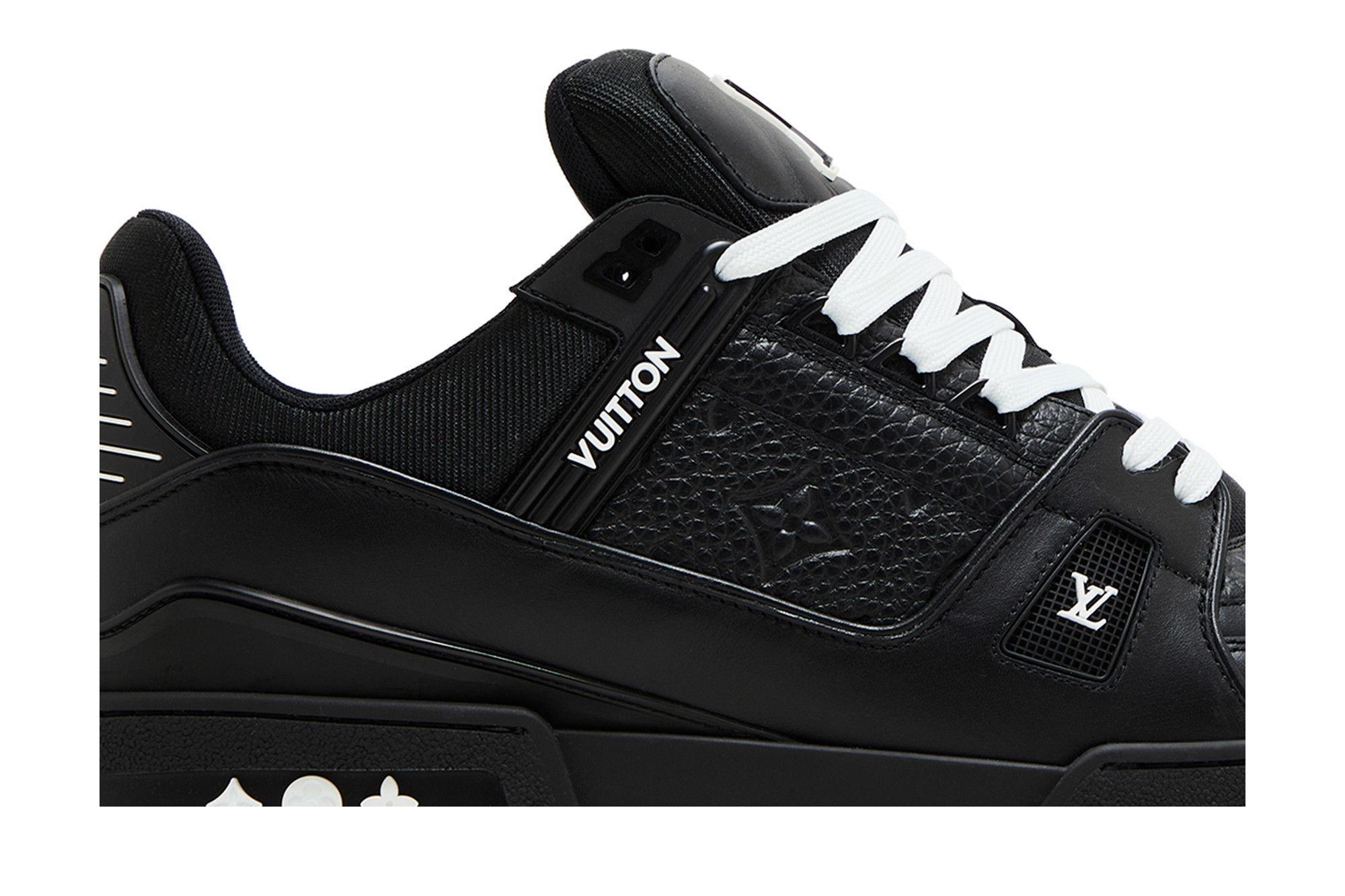 Size 12.0 Louis Vuitton Trainer 'Embossed Monogram - Black'