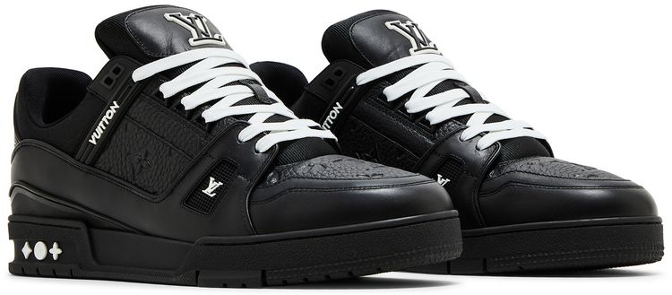 Louis Vuitton Trainer Embossed Monogram   Black
