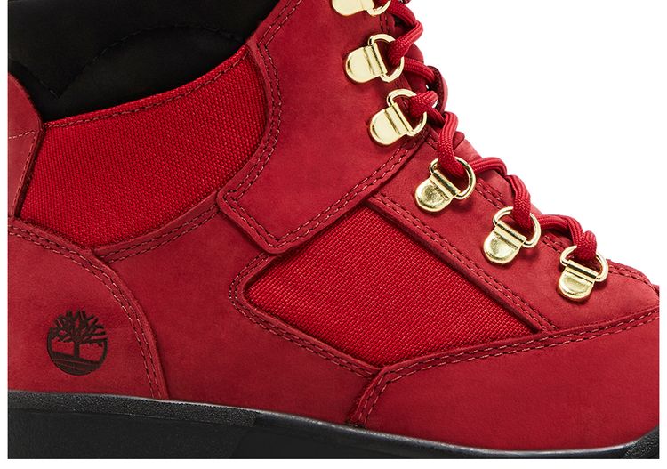 Timberland 6 Inch Field Boot Junior Dark Red Black