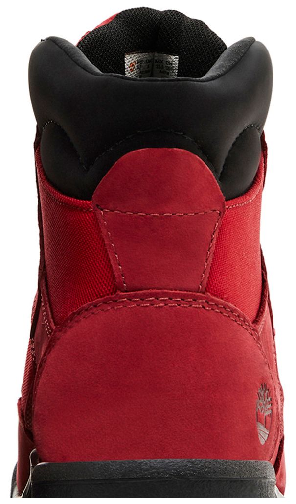 Timberland 6 Inch Field Boot Junior Dark Red Black