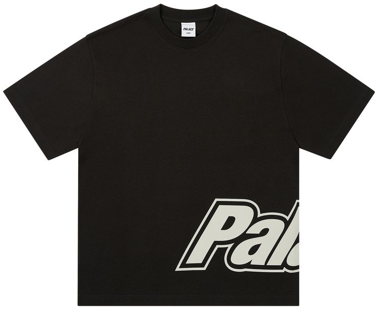 Palace Border Logo T Shirt Black