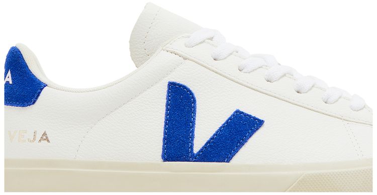 Veja Campo Chromefree Lace Up White Cobalt Blue