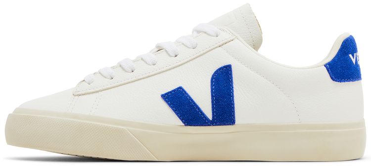 Veja Campo Chromefree Lace Up White Cobalt Blue