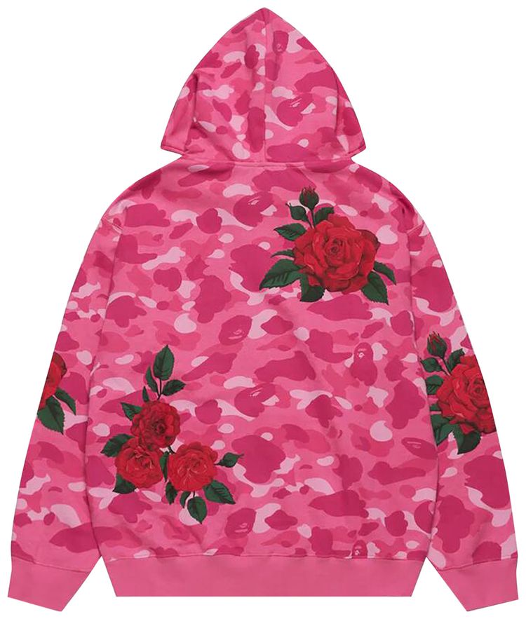 BAPE x Anti Social Social Club Full Zip Hoodie Pink