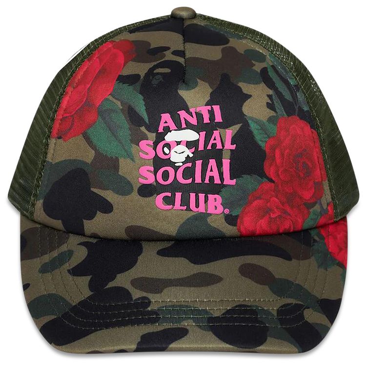 BAPE x Anti Social Social Club Mesh Cap Green