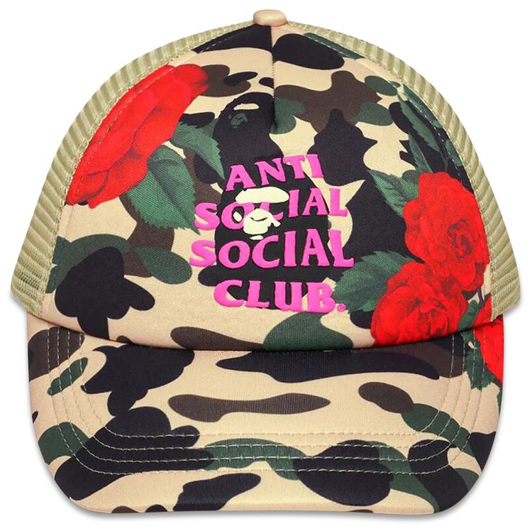 BAPE x Anti Social Social Club Mesh Cap Yellow
