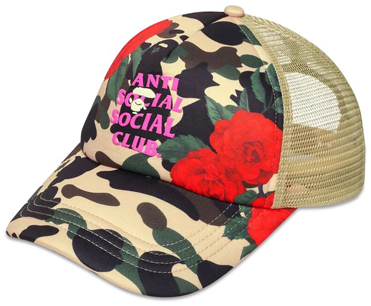 BAPE x Anti Social Social Club Mesh Cap Yellow