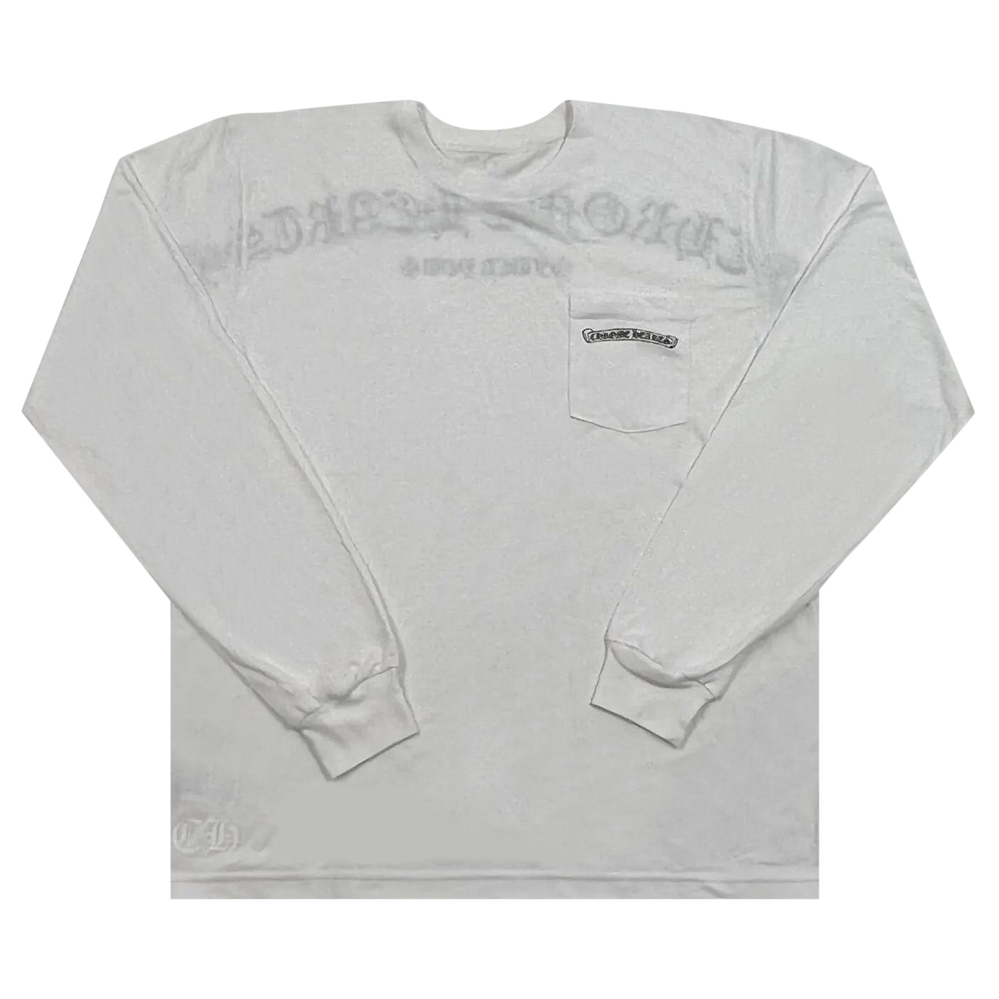 Buy Chrome Hearts Fuck You Logo Pocket Long-Sleeve 'White/Black