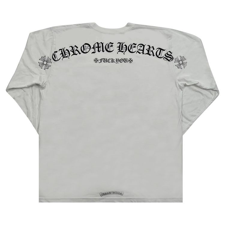 Chrome Hearts Fuck You Logo Pocket Long Sleeve WhiteBlack
