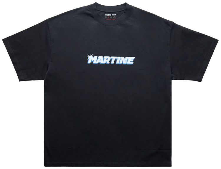 Martine Rose Oversized Short Sleeve T Shirt Black