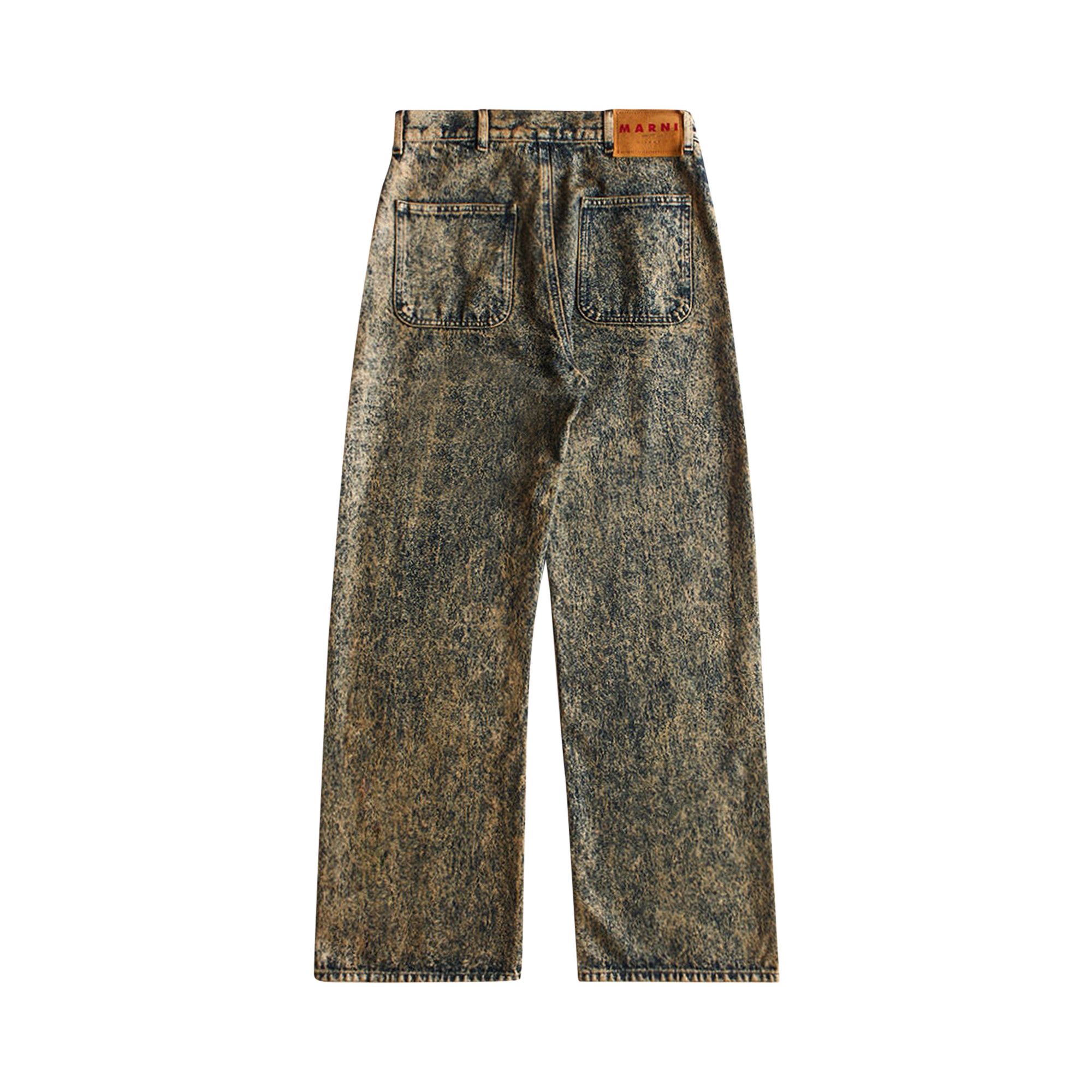 MARNI マルニ Faded Coated Drill Denim 30 Faded Coated Drill Denim in Earth of Siena – SVRN