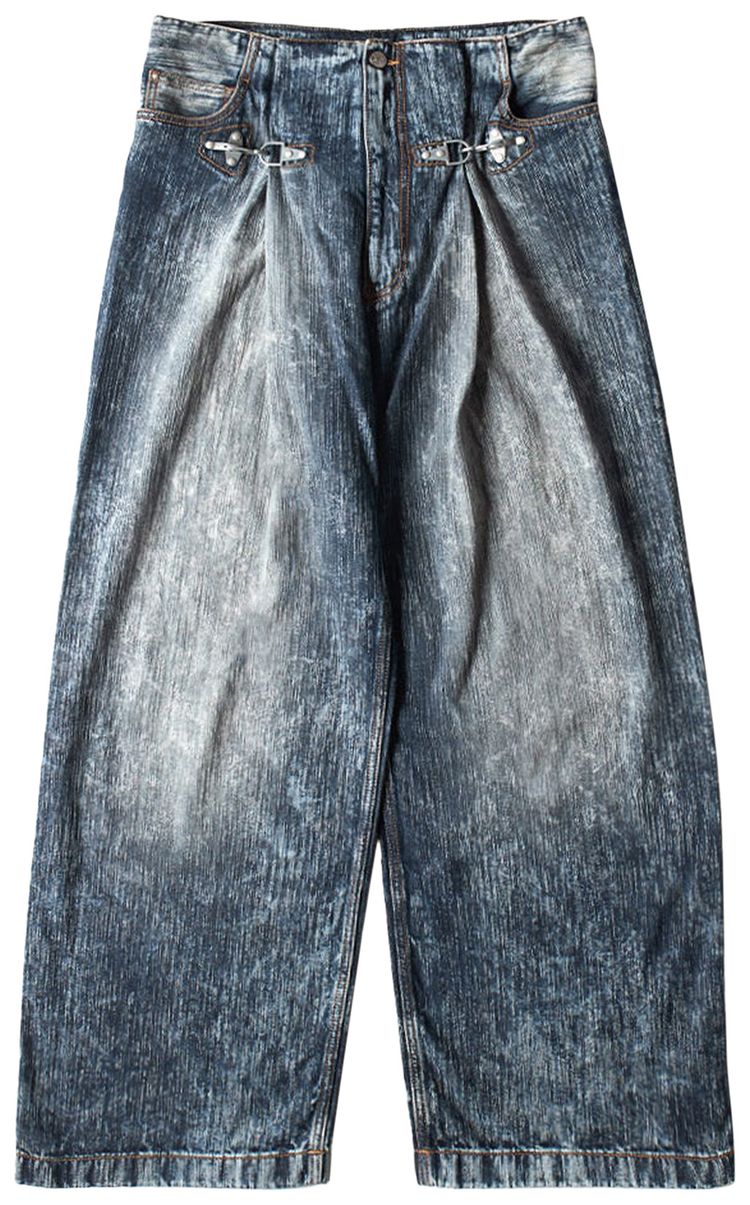 Acne Studios Denim Trousers Blue