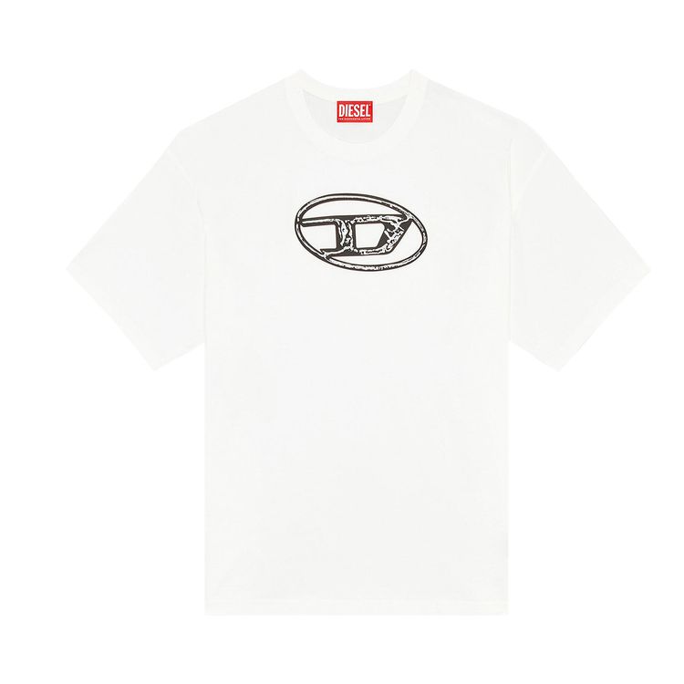 Diesel T Boxt Q22 Faded T Shirt White
