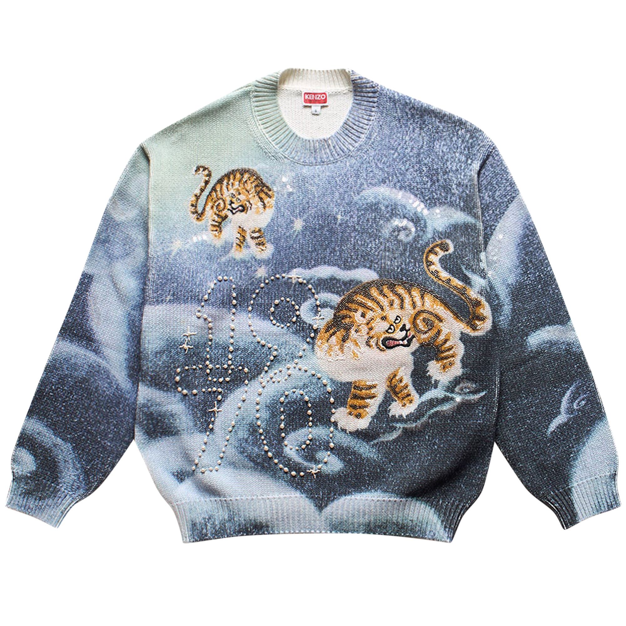Kenzo blue tiger sweater 2025