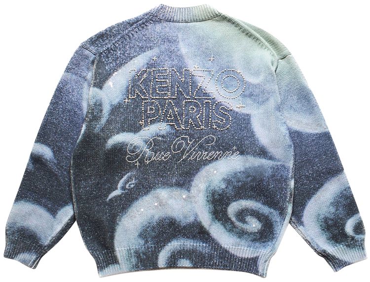Kenzo Cloud Tiger Jumper Sweaters Midnight Blue