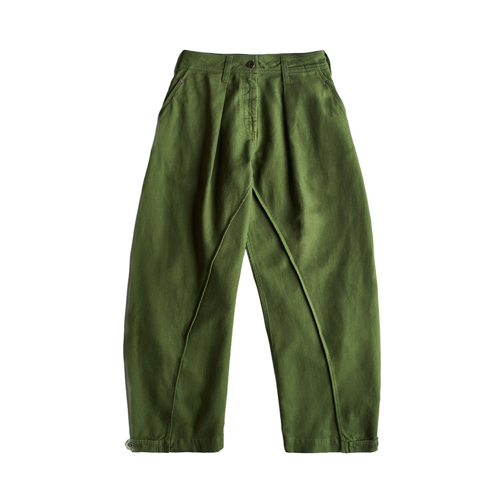 Buy JW Anderson Twisted Seam Trousers 'Green' - TR0381 PG1587 591