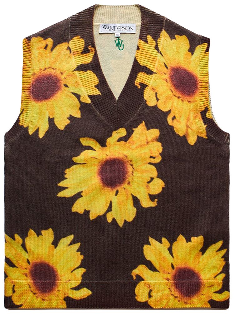 JW Anderson Printed Vest Brown
