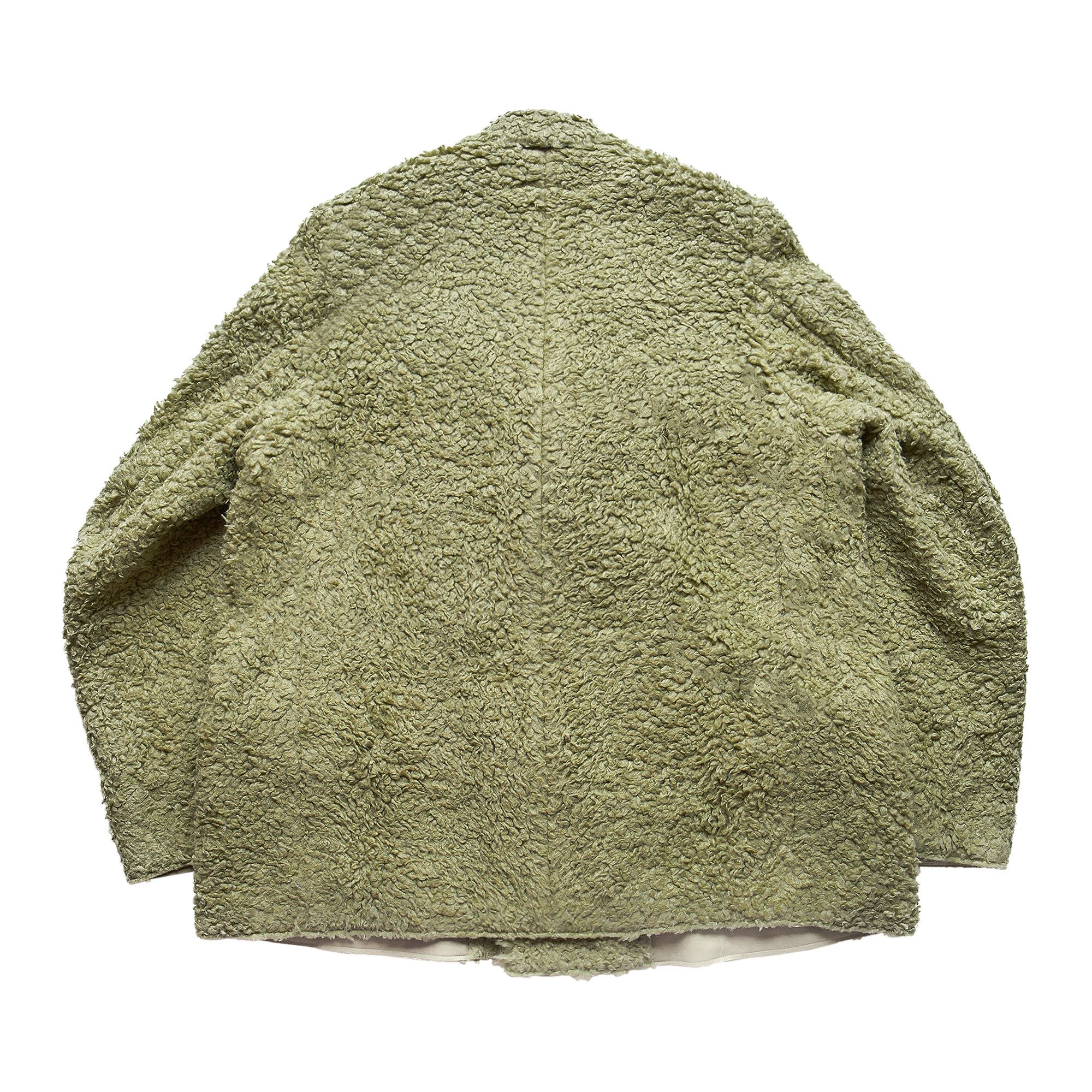 Buy MM6 Maison Margiela Hairy Fleece Blazer Jacket 'Green Buy MM6 Maison Margiela Hairy Fleece Blazer Jacket 'Green