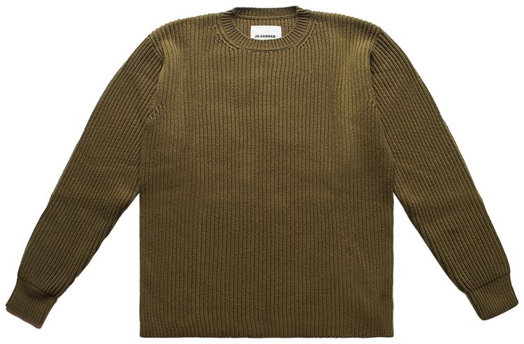 Jil Sander Cableknit Sweater Green