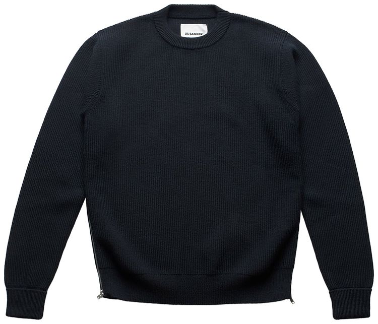 Jil Sander Side Zips Sweaters Navy