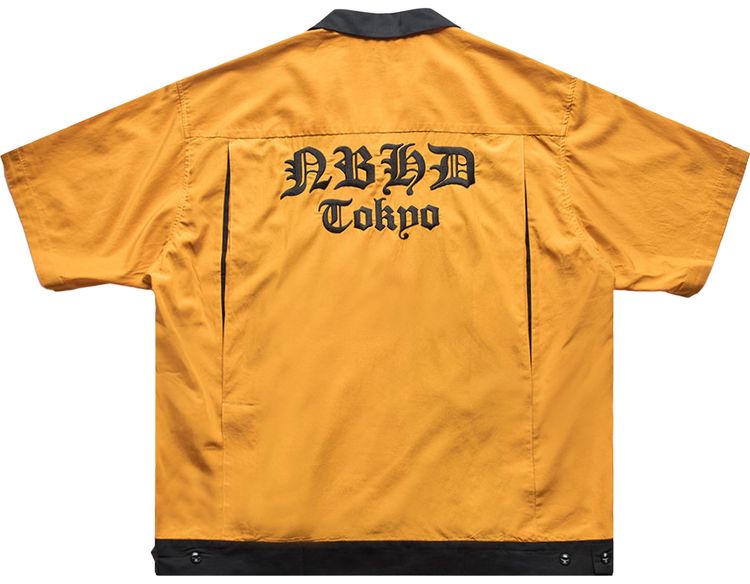 Neighborhood Bowling Short Sleeve Shirt Yellow