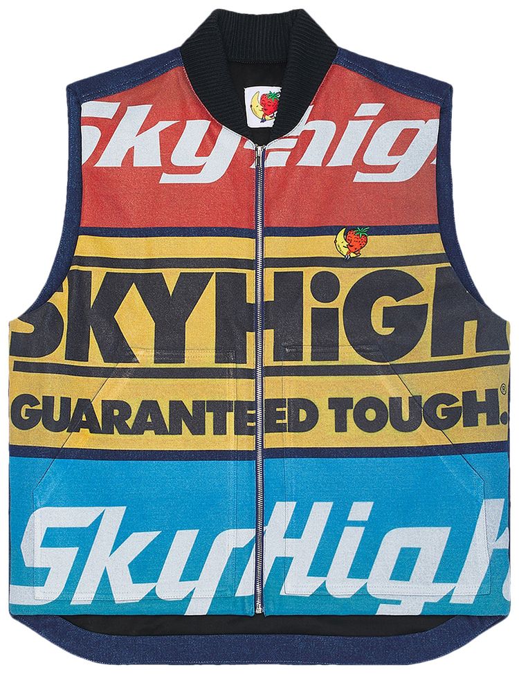 Sky High Farm Workwear Construction Logo Vest Multicolor