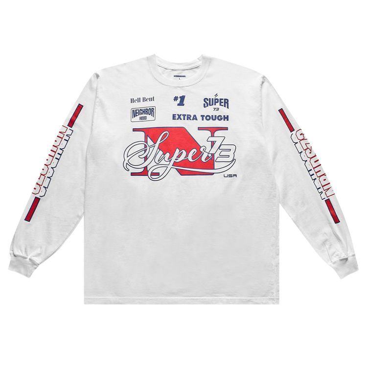 Neighborhood x Super73 Long Sleeve Tee White