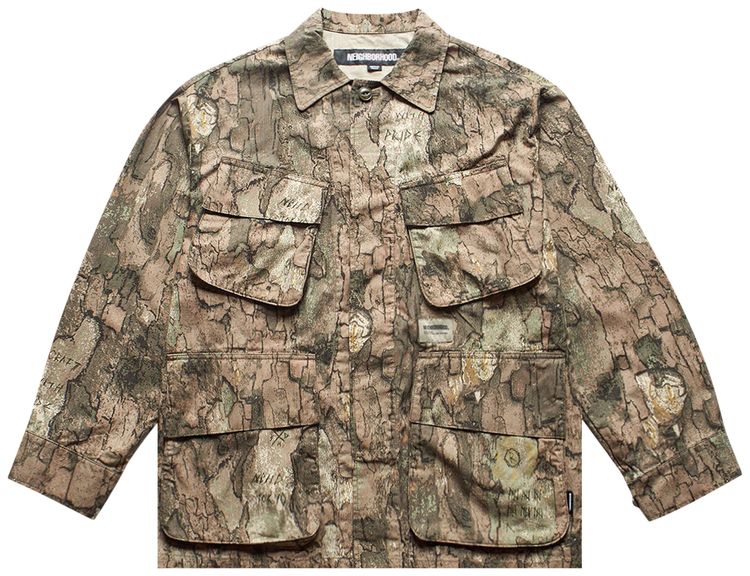 Neighborhood Camo Fatigue Jacket Green