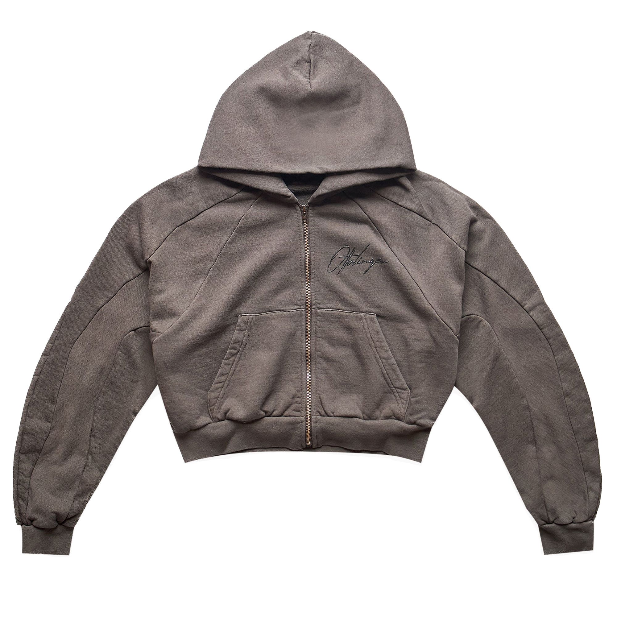 【関税込み】Ottolinger ブラウン Multiline ジップフーディ Buy Ottolinger Multiline Zip Hoodie 'Light Brown' - 1501714