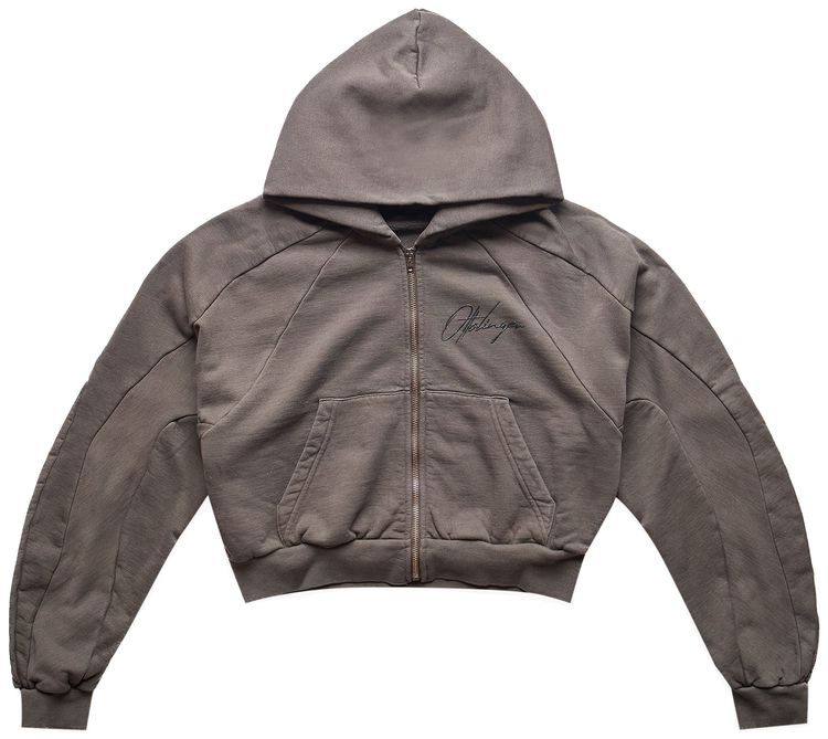 Ottolinger Multiline Zip Hoodie Brown