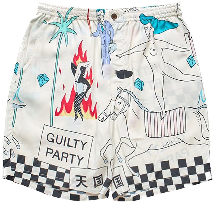 Wacko Maria Hawaiian Shorts Type 5 White