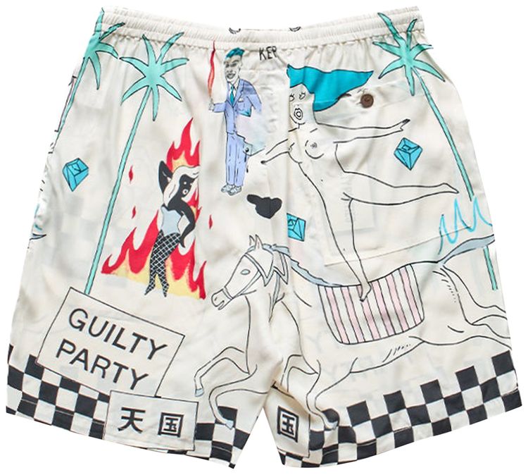 Wacko Maria Hawaiian Shorts Type 5 White