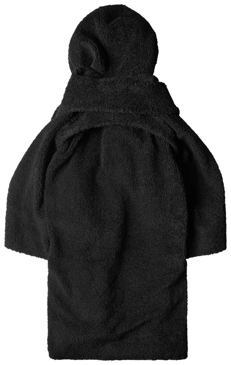 Ottolinger Wrap Teddy Long Coat Black