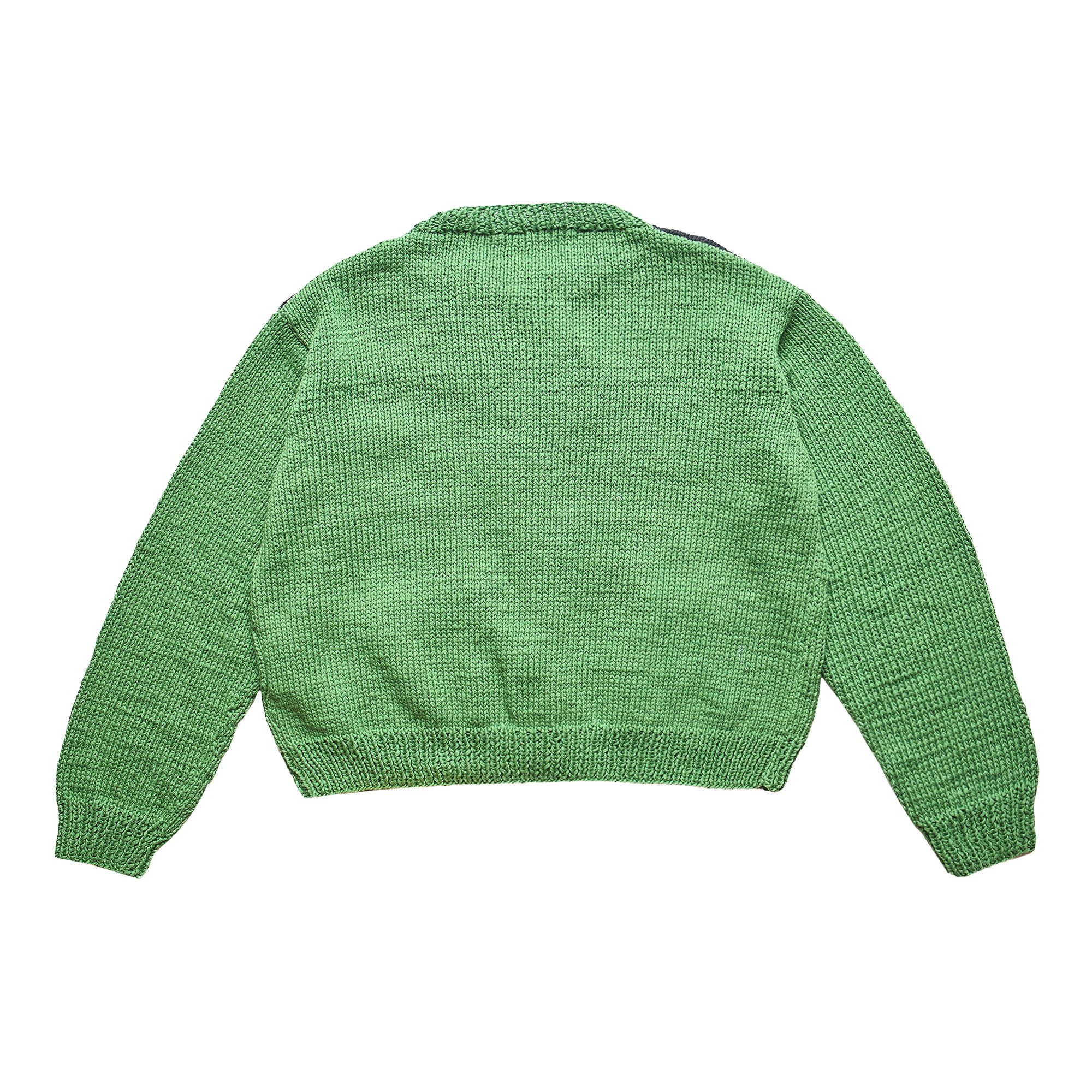 【Sky High Farm】GREENナイロン ニット シャギー カーディガン Sky High Farm Workwear Ice Cream Hand Knit Cardigan Green