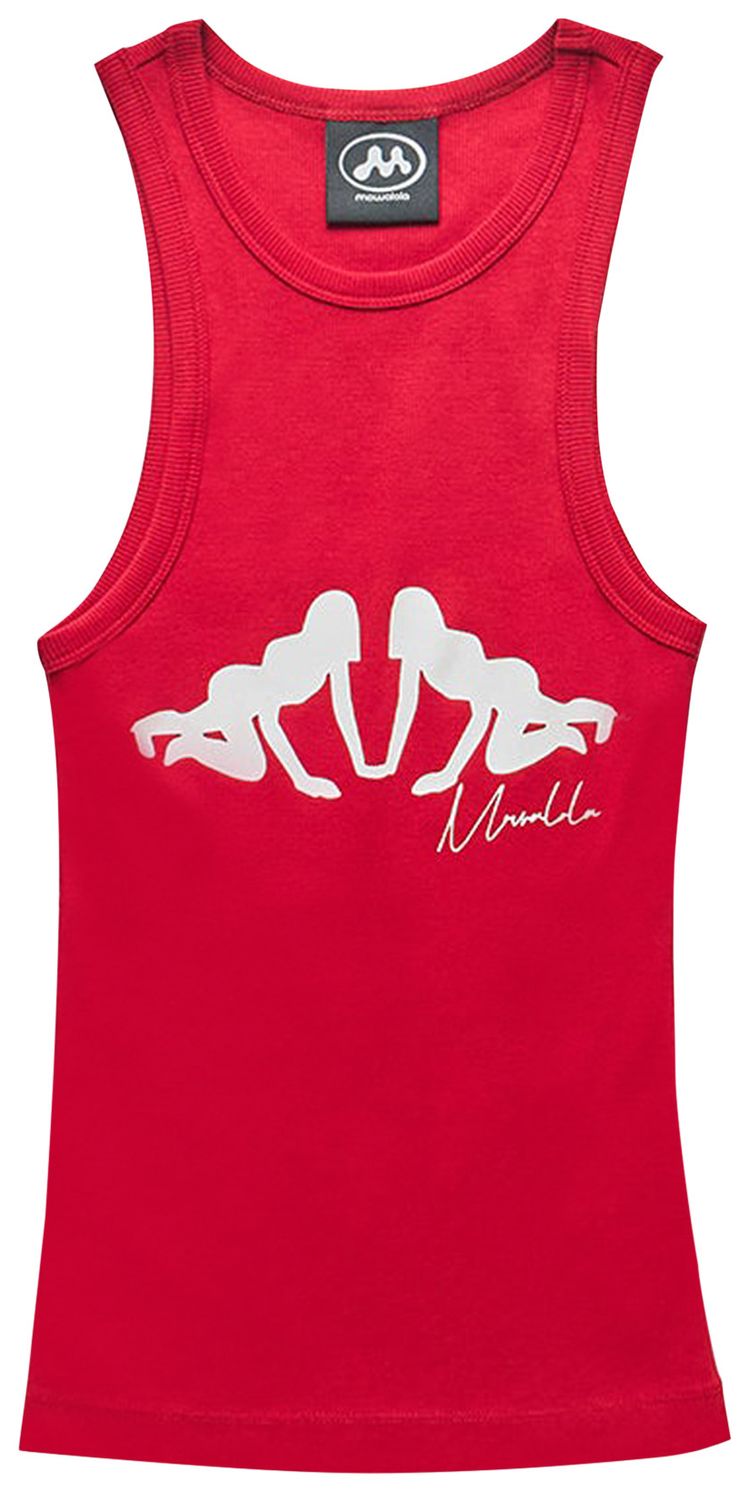 Mowalola Maxine Tank Red