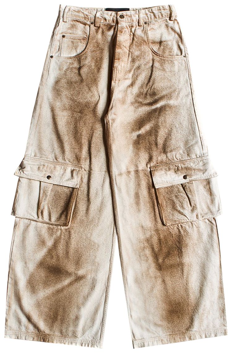Mowalola Double D Jeans White