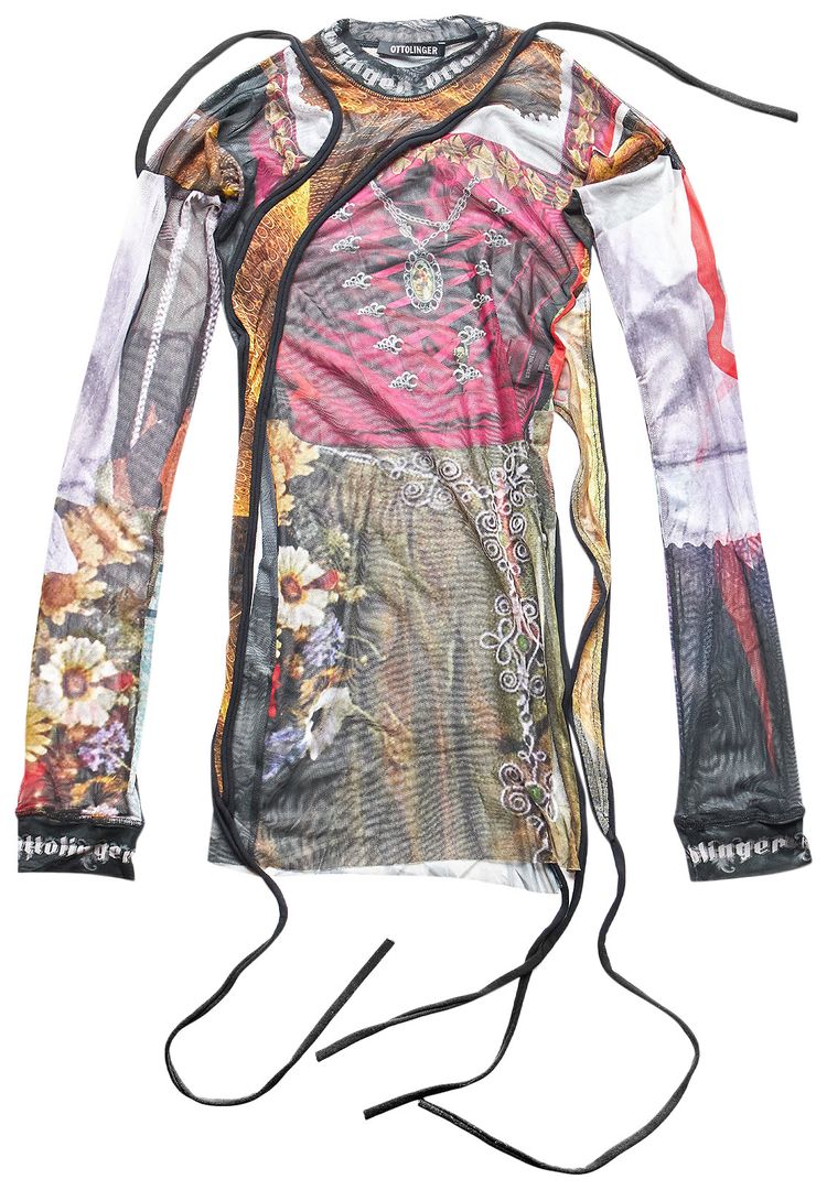 Ottolinger Mesh Deconstructed Long Sleeve Multicolor