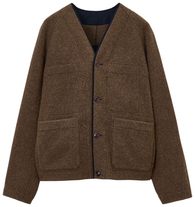 Lemaire Raglan Jacket Liner Brown
