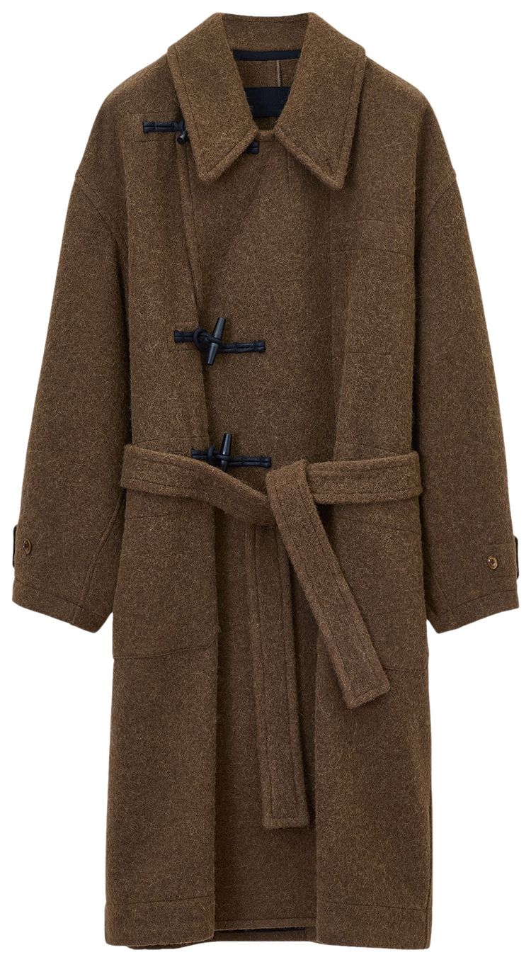 Lemaire Short Duffle Coat Brown